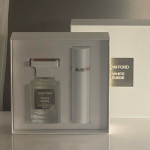 TOM FORD White Suede Gift Set New. Authentic.